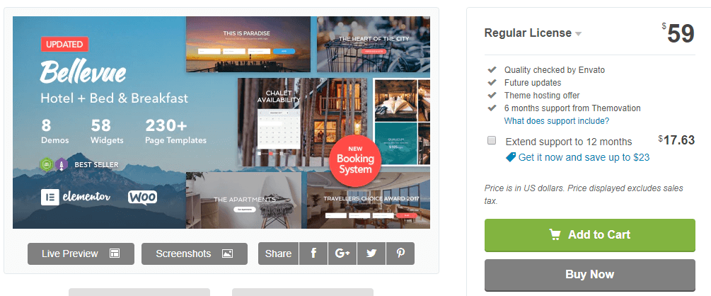 15 Best Themes for Elementor Websites 10 Bellevue theme for Elementor