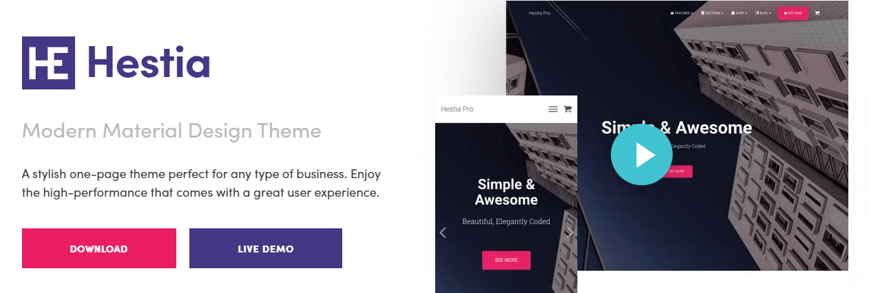 15 Best Themes for Elementor Websites 9 Hestia theme works best with Elementor