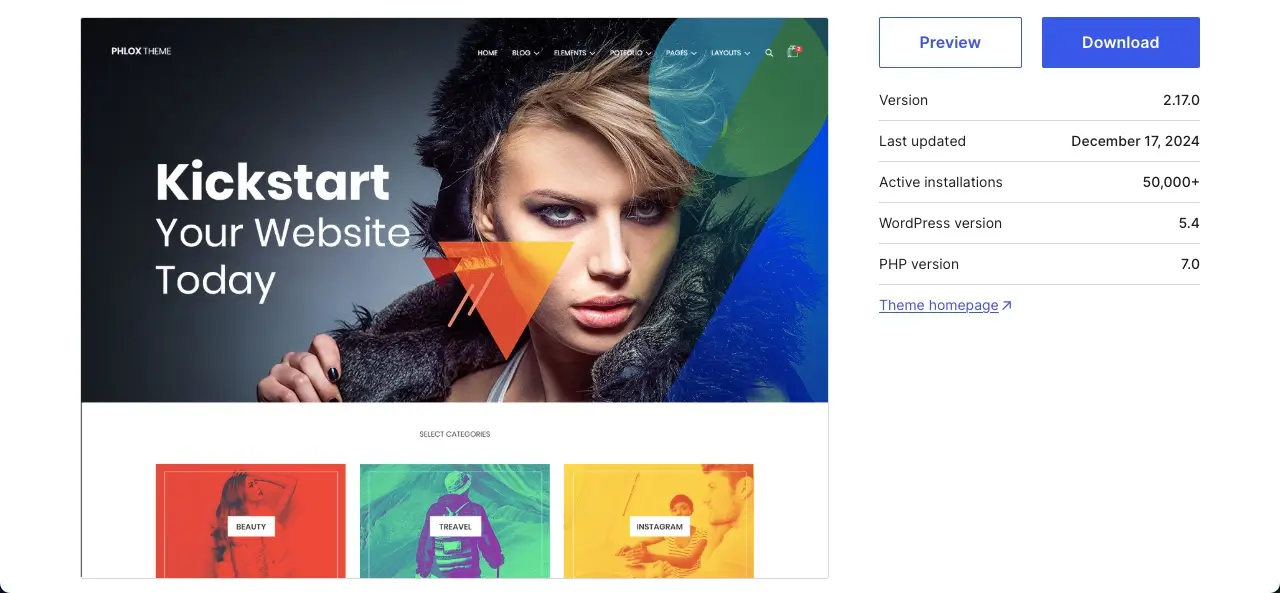 15 Best Themes for Elementor Websites 14 Phlox WordPress theme for Elementor
