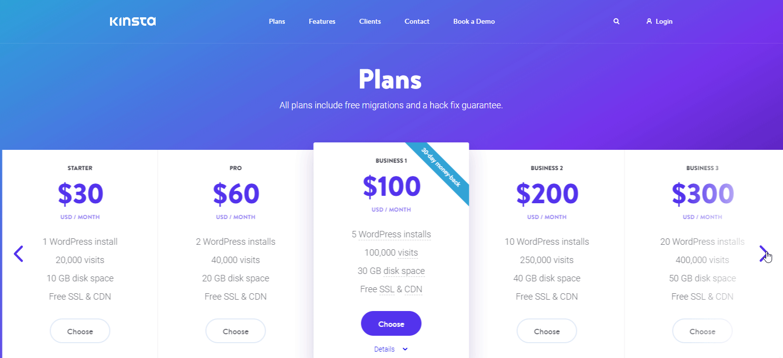 Best Hosting Plan for Elementor Sites - Things You Should Care About 11 Kisnta Pricing