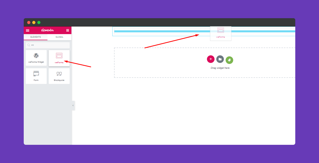 weForms 1 01. Adding weForm