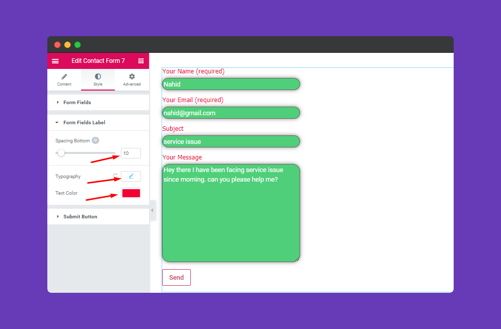 Contact Form 7 6 06. adding contact