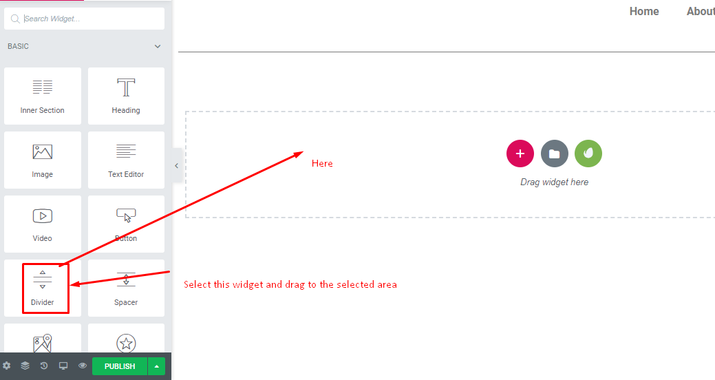 How to Create Product Layout Designs with Elementor (Step-by-Step) 7 Adding divider widget