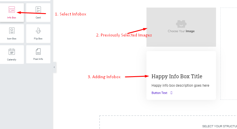 How to Create Product Layout Designs with Elementor (Step-by-Step) 16 Add Infobox to Elementor Canvas