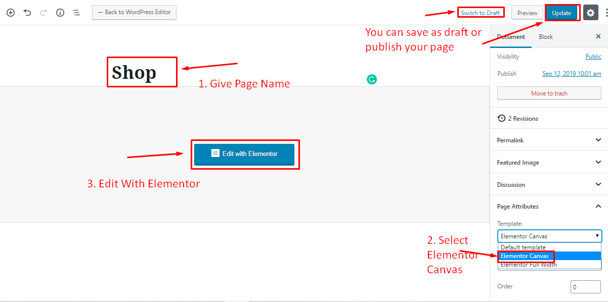 How to Create Product Layout Designs with Elementor (Step-by-Step) 5 Open a Page with Elementor