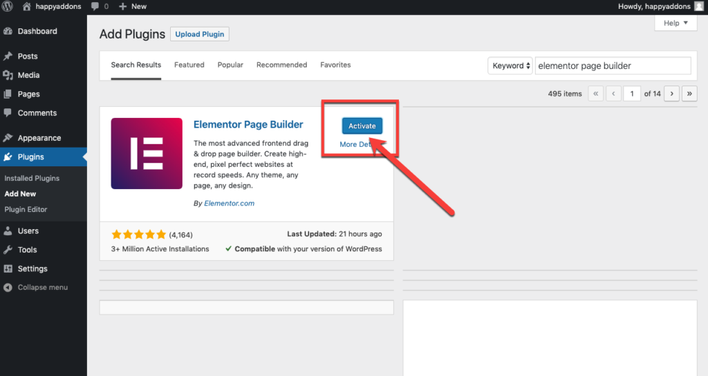 Questions You May Have on Your Mind about Elementor and WordPress (20+ Technical FAQ Answered) 4 how-to-use-Elementor-activation