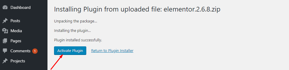 How To Use Elementor: An Easy Way To Get Started 8 how-to-use-Elementor-activation