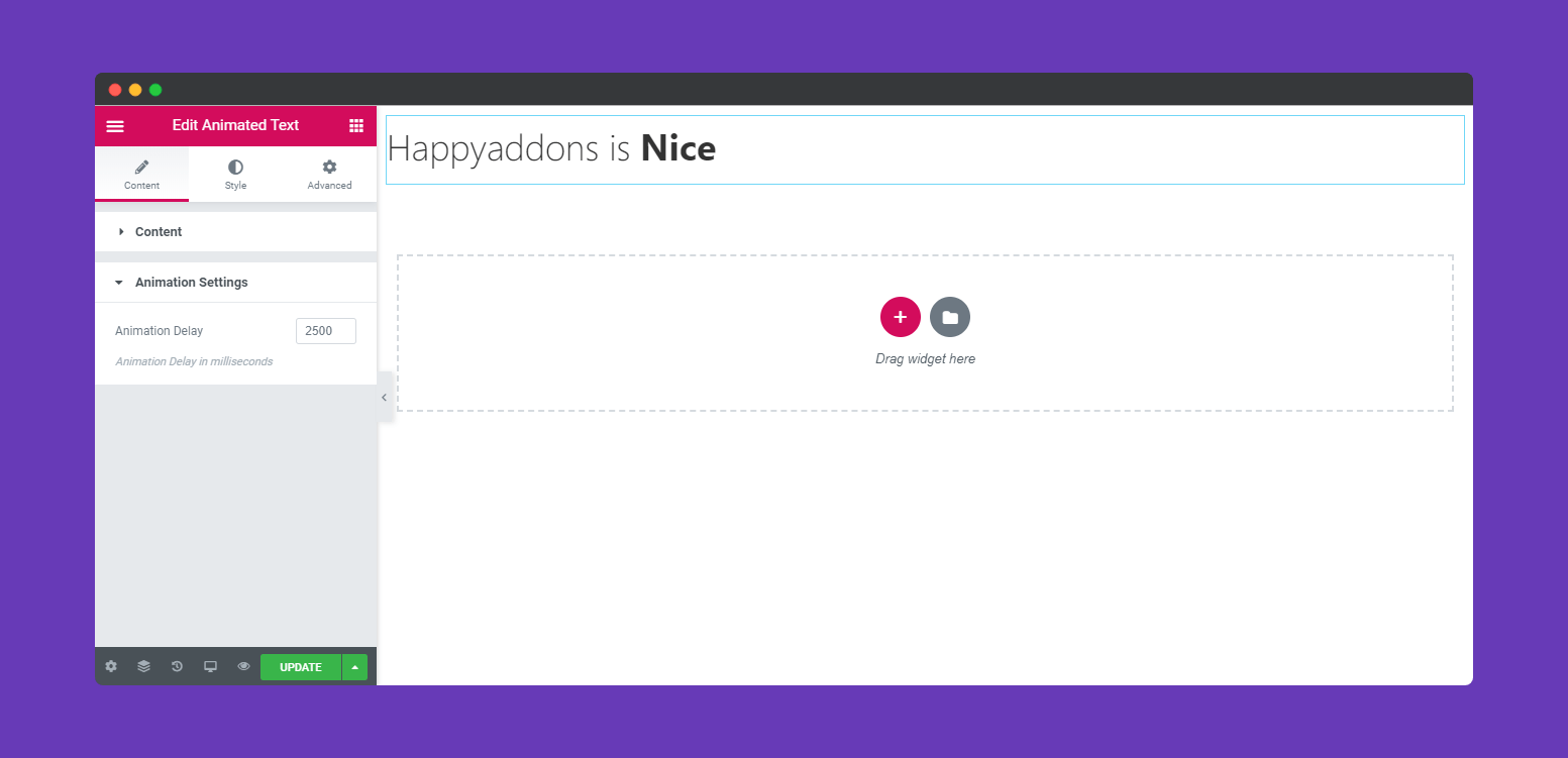 Animated Text 6 text-animation-happy-addons