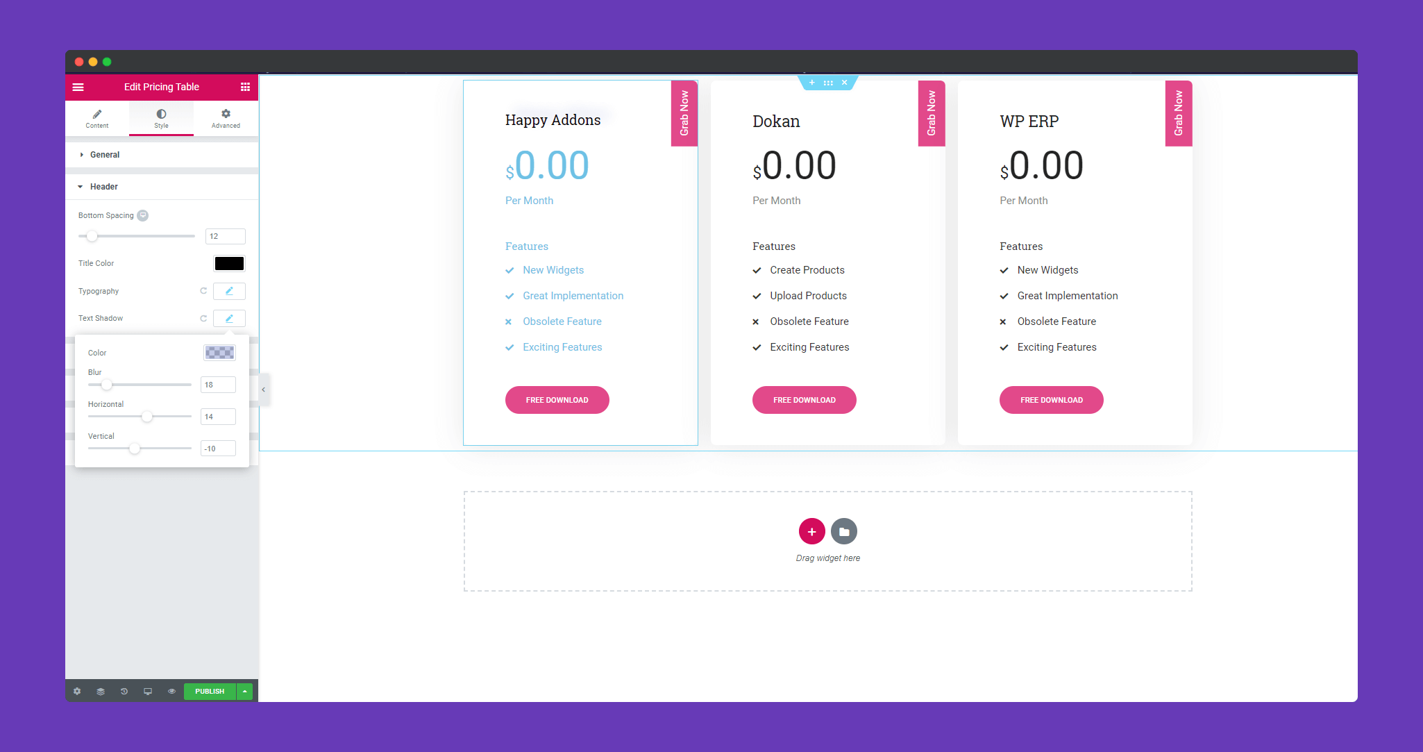 Pricing Table 10 ss10 6