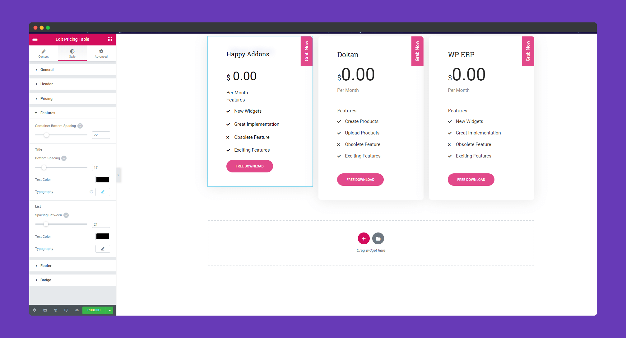 Pricing Table 12 ss12 3