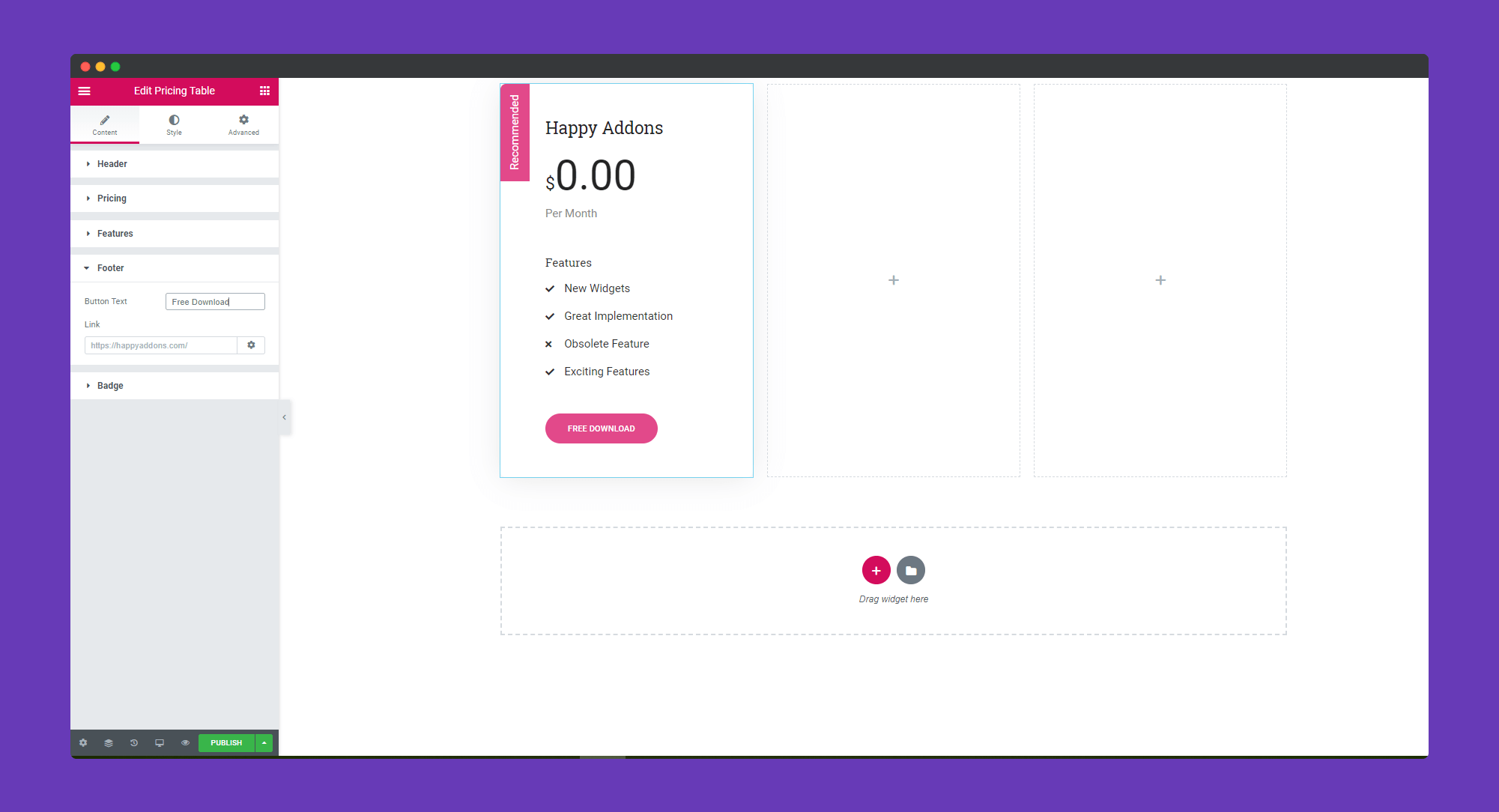 Pricing Table 6 ss6 12
