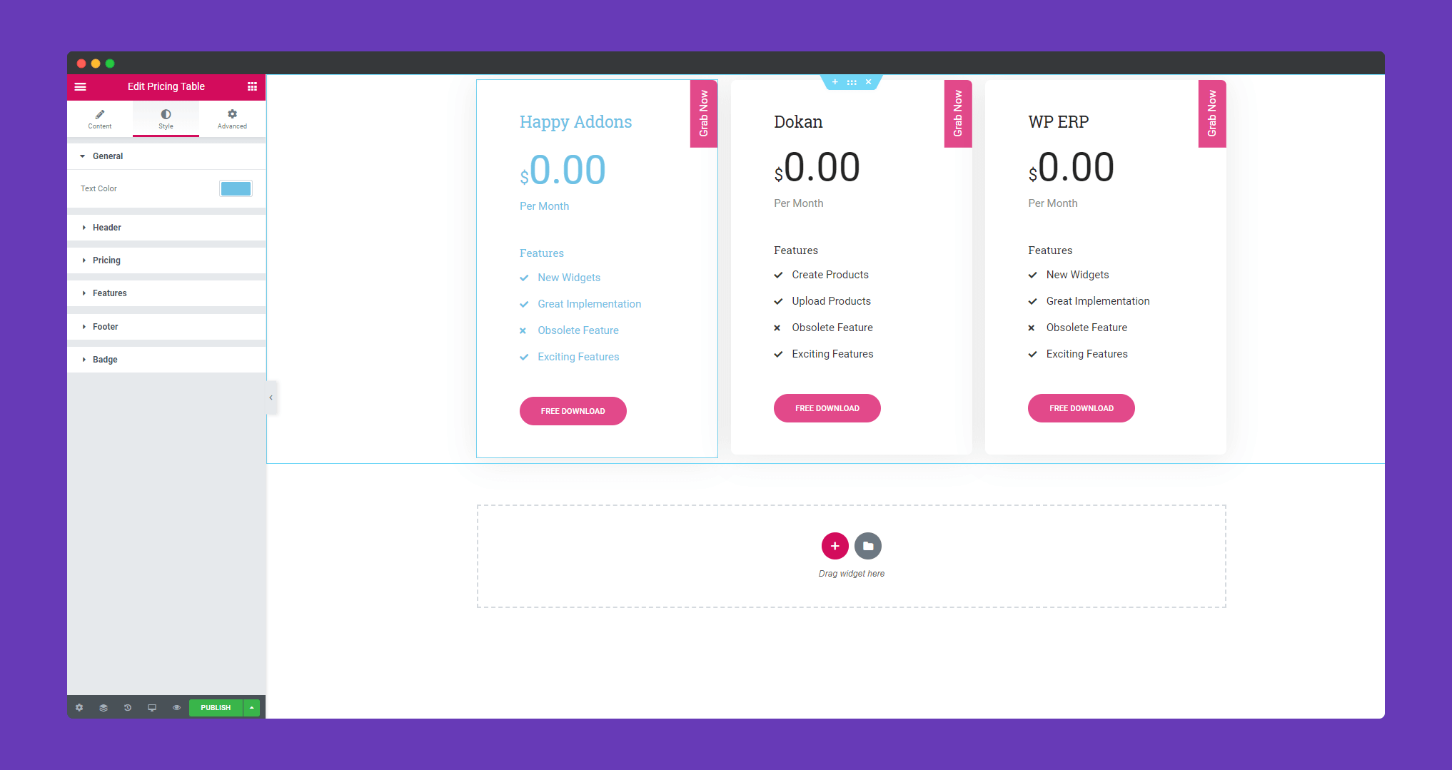 Pricing Table 9 ss9 8