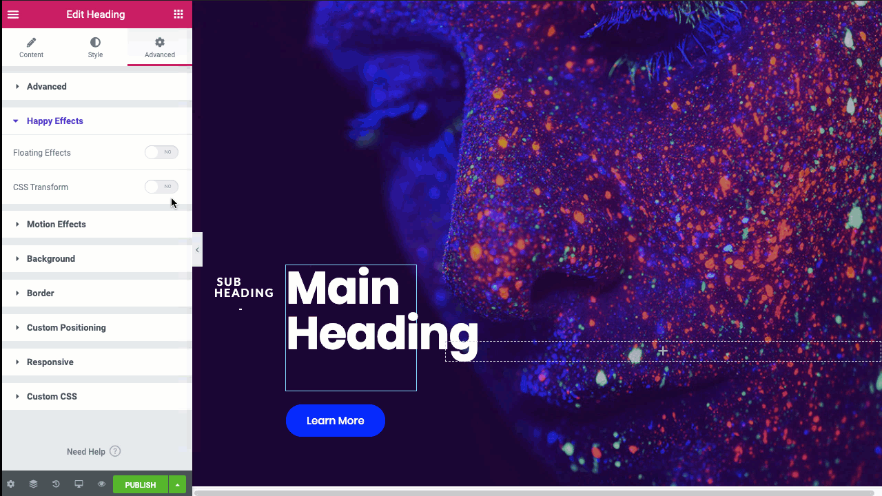 CSS Transform 2 translate CSS effect