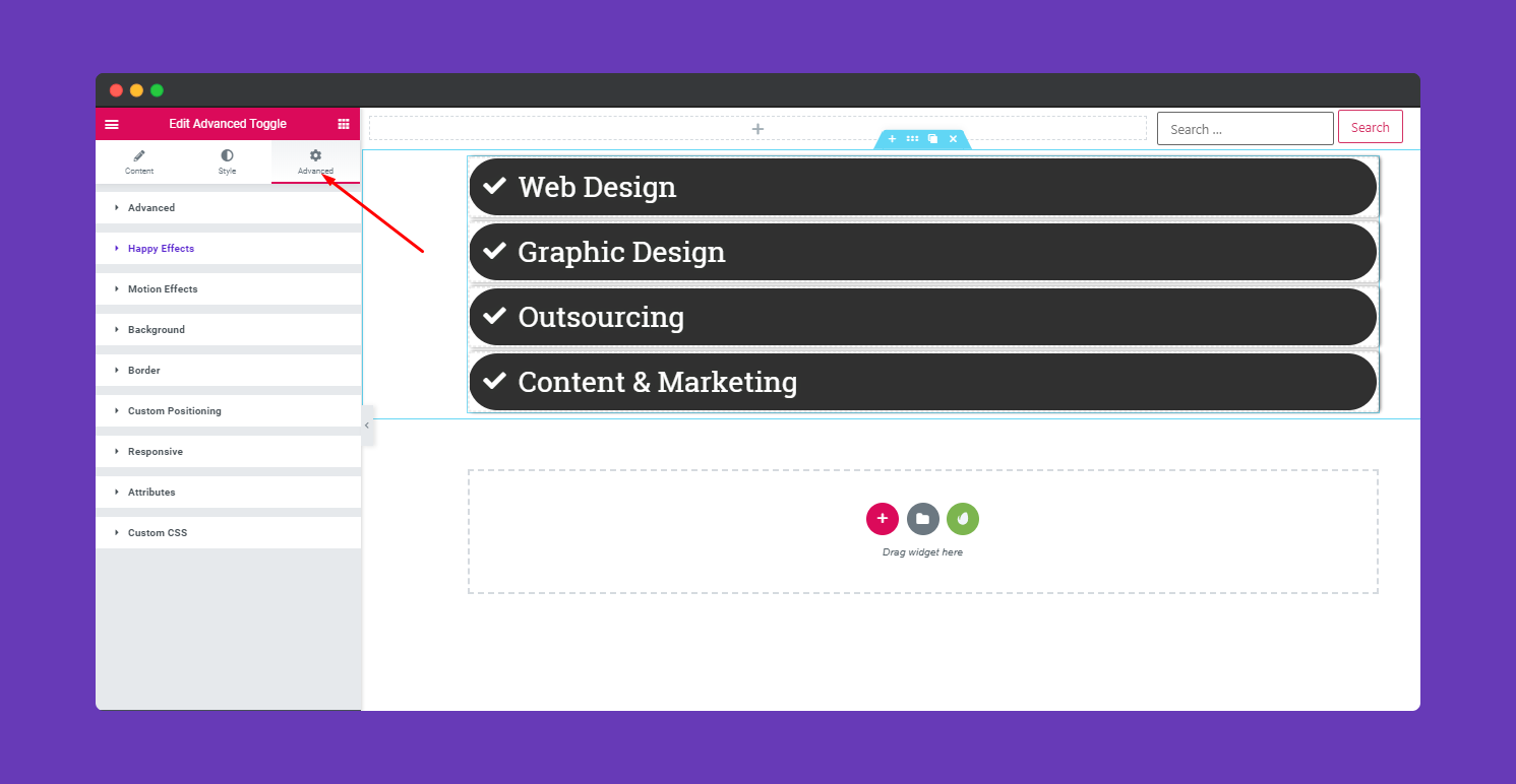 Advance Toggle 10 How to add Advance Toggle