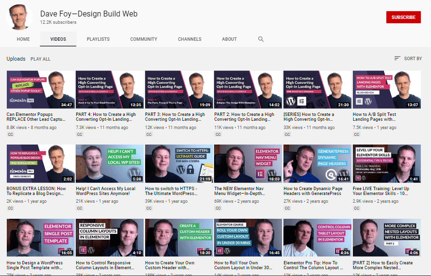 Best Elementor YouTube Channels & Video Marketers You Should Follow Today 10 video marketer in wordpress