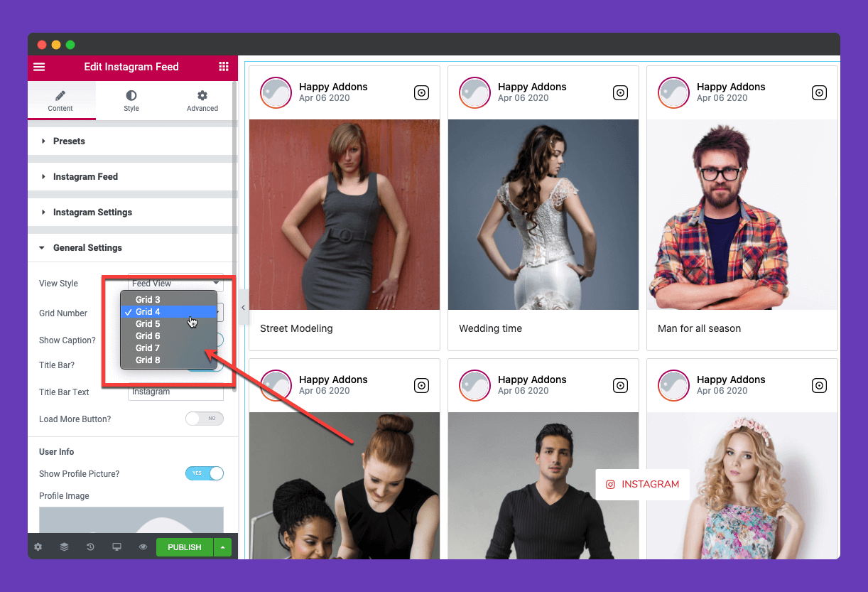 10 Proven Ways to Increase WooCommerce Sales with HappyAddons 16 Use the Instagram Feed Widget to display your brand's Instagram feed