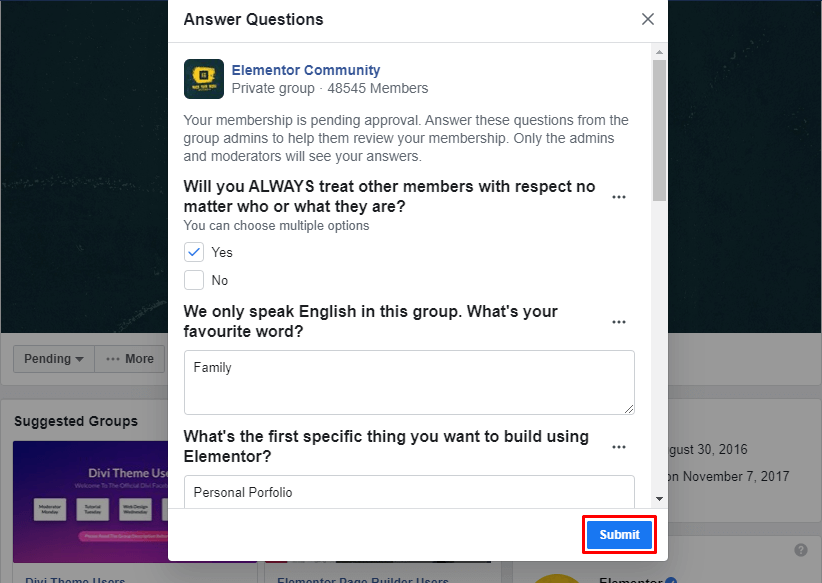 Elementor Community: Why You Should Join And How To Get Engaged 4 elementor-community-facebook-group