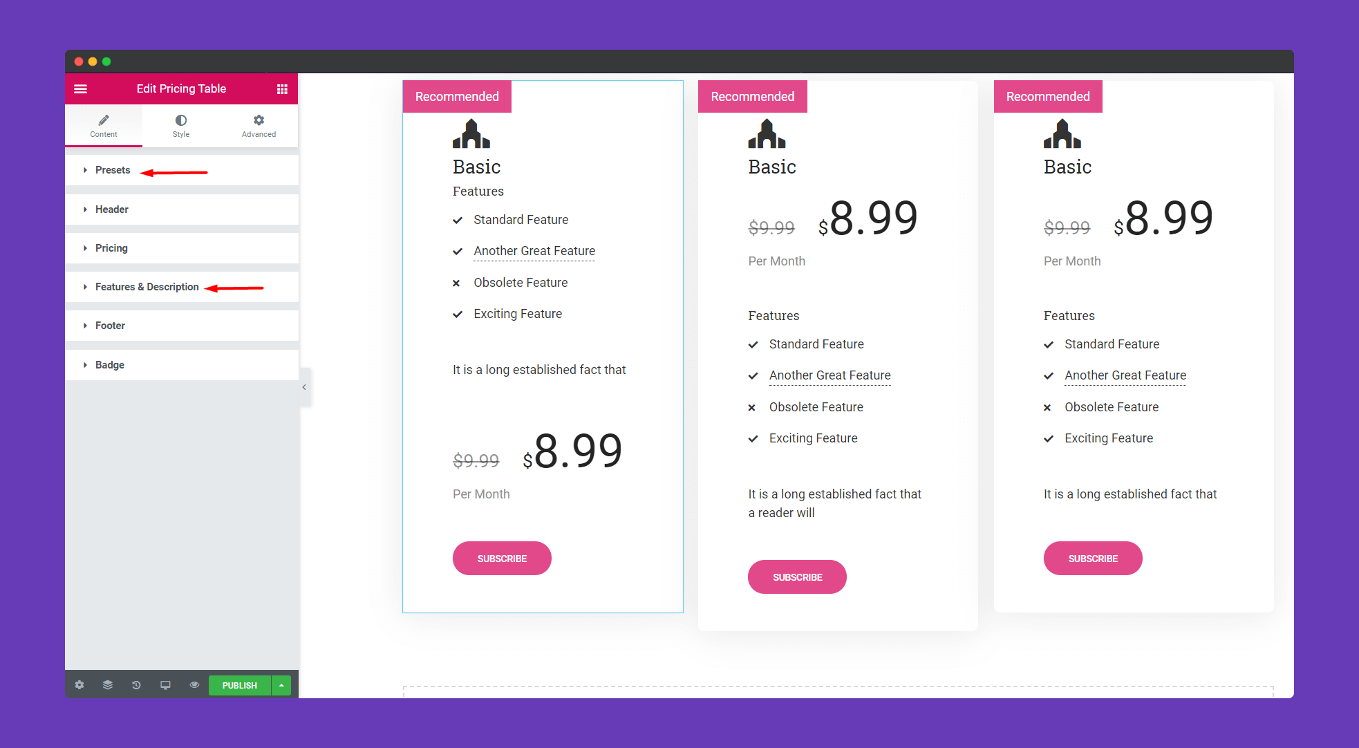 Pricing Table 1 ss1 4