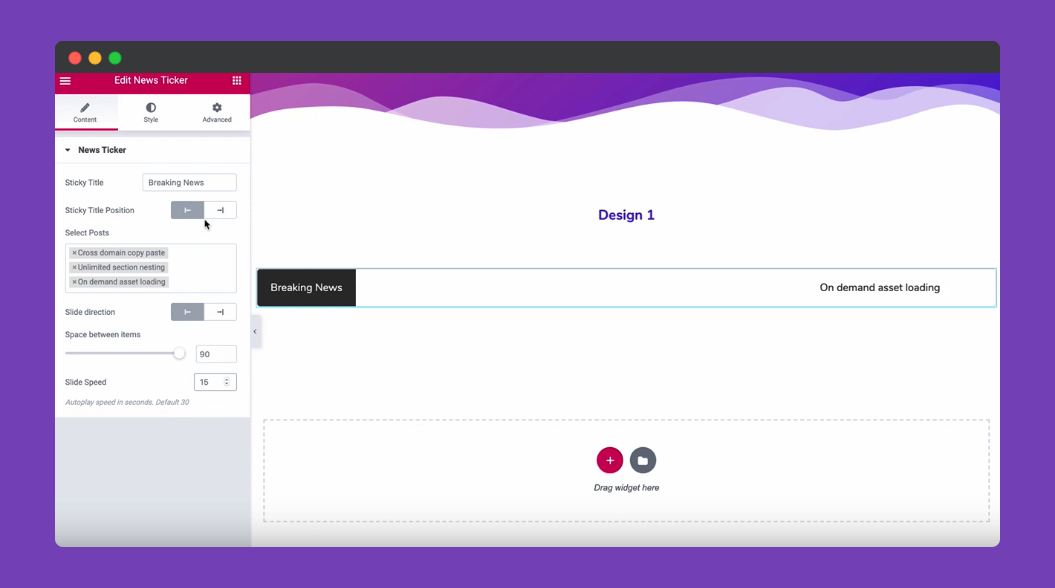 News Ticker 1 News Ticker Widget