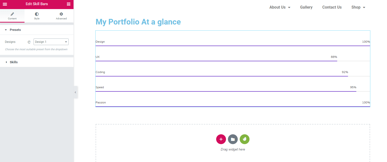 How To Add A Skill Bar To Your WordPress Site Without Coding 4 Animated Skill Bar