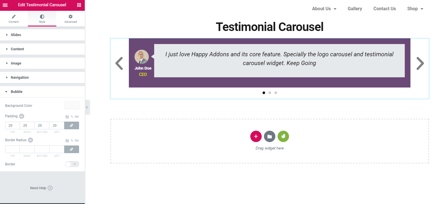 How To Improve Website Design Using Logo Carousel & Testimonial Carousel 14 Stylize Widget Testimonial