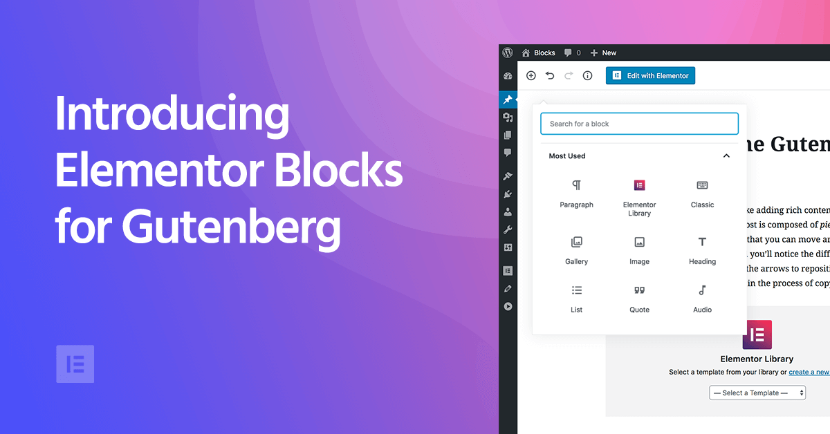 Does Elementor Work with Gutenberg? Explore the Top Elementor FAQ Answered to Meet Your Quests 3 Elementor blocks