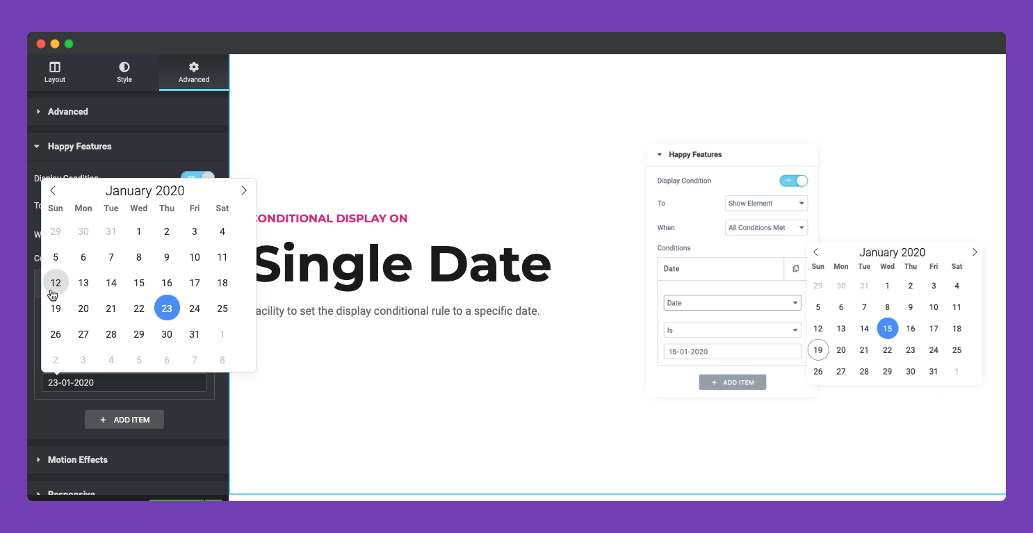 Tips and Tricks to Implement The New Features of Happy Addons on Your Site 5 conditional display new features of happy addons