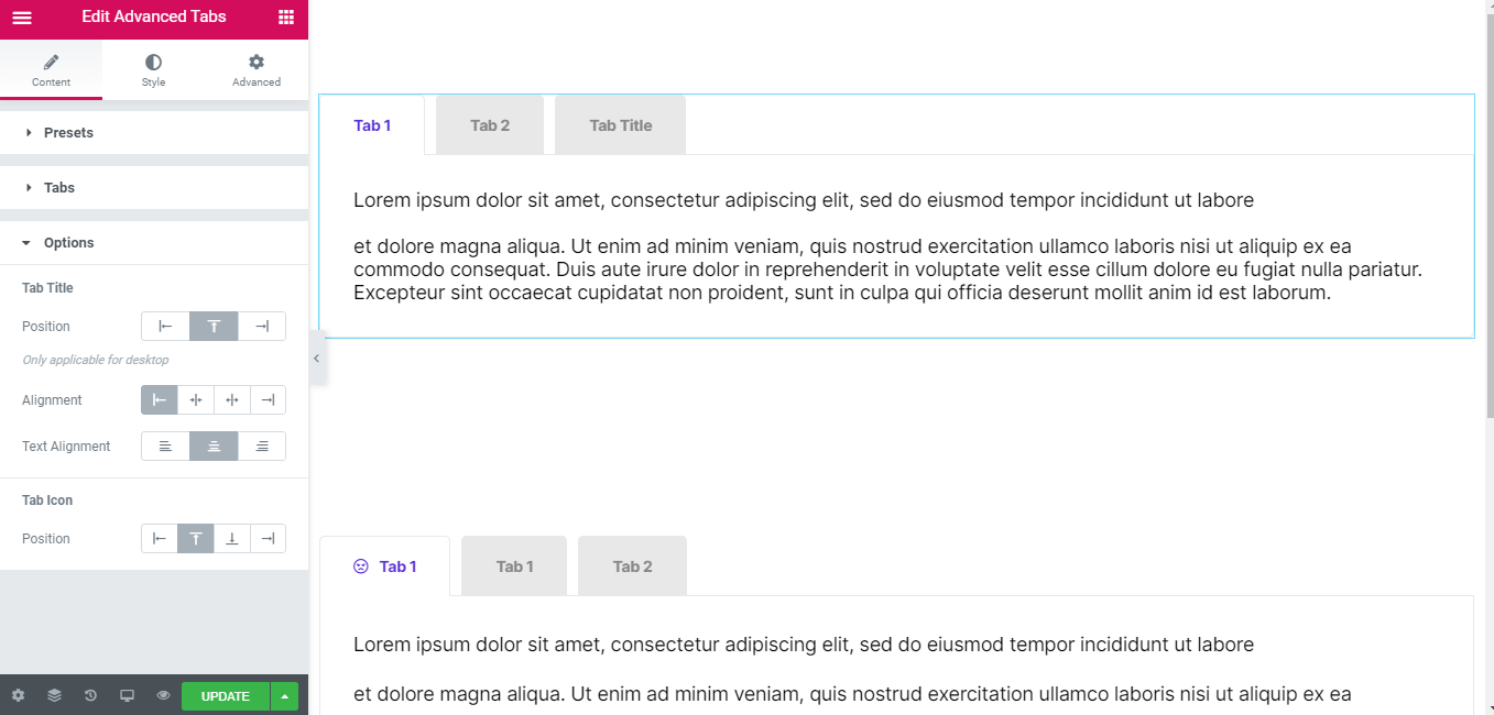 How to Create Tabbed Content in Elementor with Happy Addons 4 Increase New Tabs to the Advanced Tab Widget of Elementor