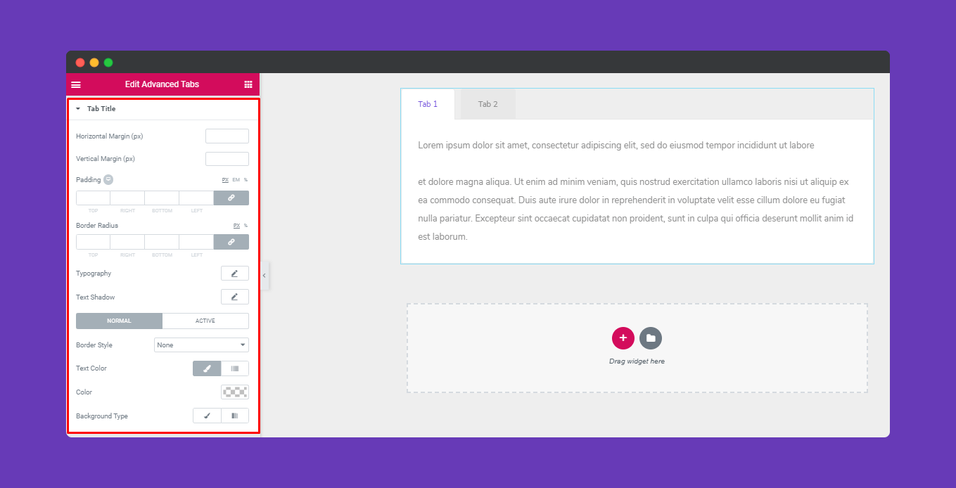 How to Create Tabbed Content in Elementor with Happy Addons 6 Stylize the Advanced Tab Widget of Elementor