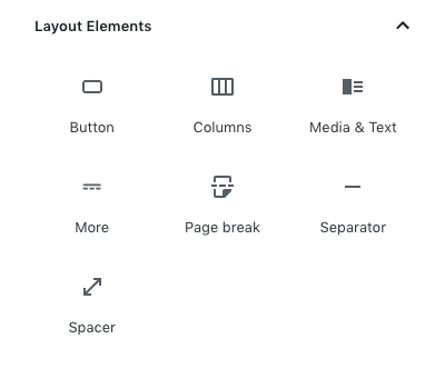 Gutenberg Blocks: Ultimate User Guide with Essential Considerations 7 layout elements