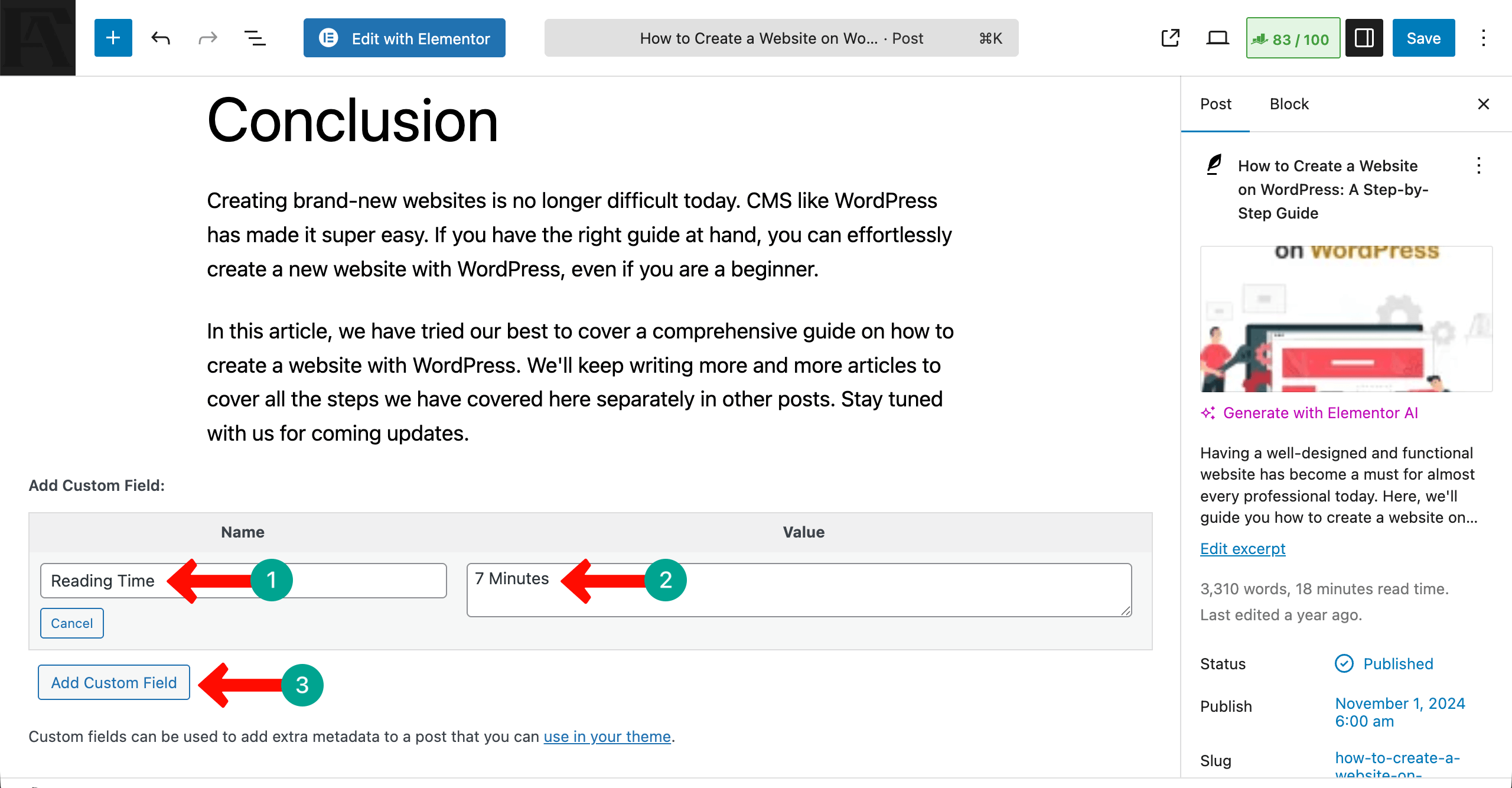 Post List 17 Custom Field Added