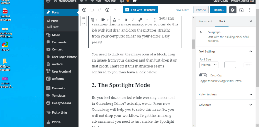 13+ Quick Gutenberg WordPress Tips To Speedup Your Workflow 9 Gutenberg Editor Drag and Drop feature