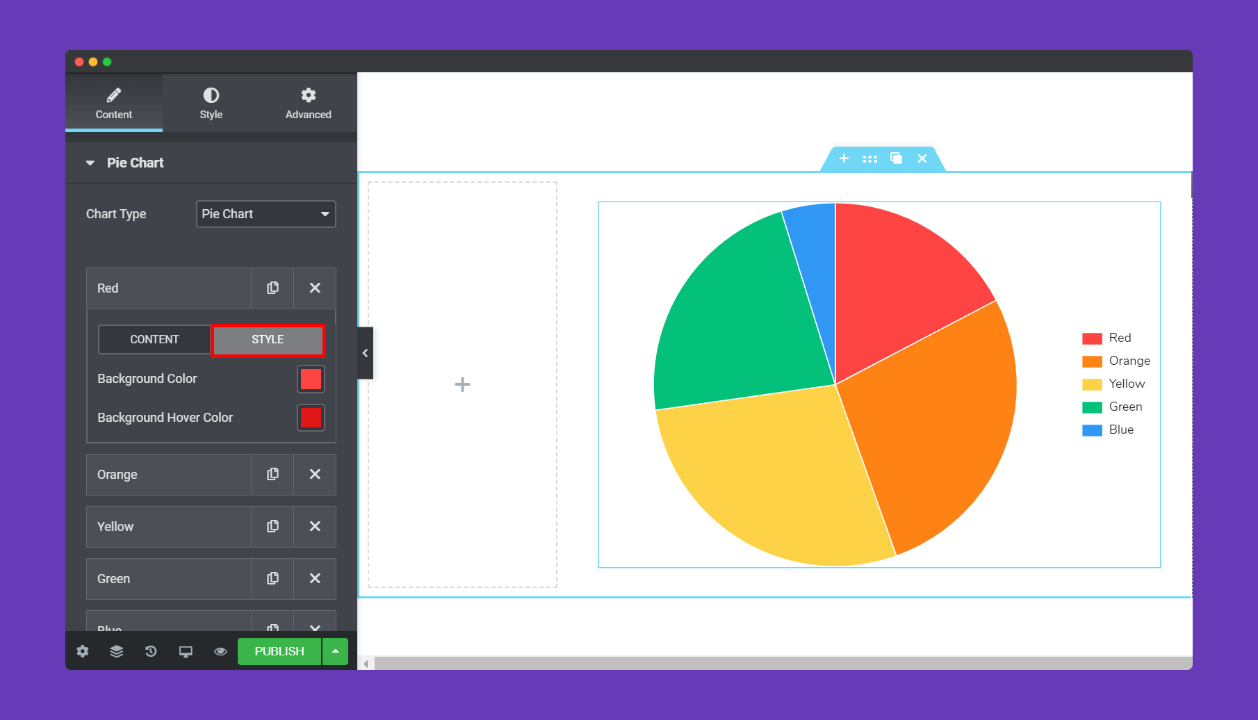 Pie & Doughnut 6 pie chart style