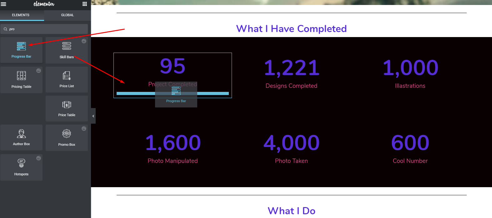 Getting Bored Staying Home in COVID-19 Outbreak? Start Your Dream Website Design with Elementor for Free! 11 Elementor Skill bar