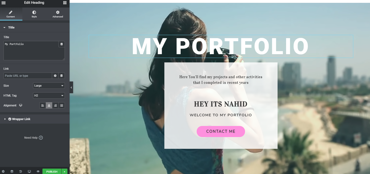 Getting Bored Staying Home in COVID-19 Outbreak? Start Your Dream Website Design with Elementor for Free! 6 elementor header text
