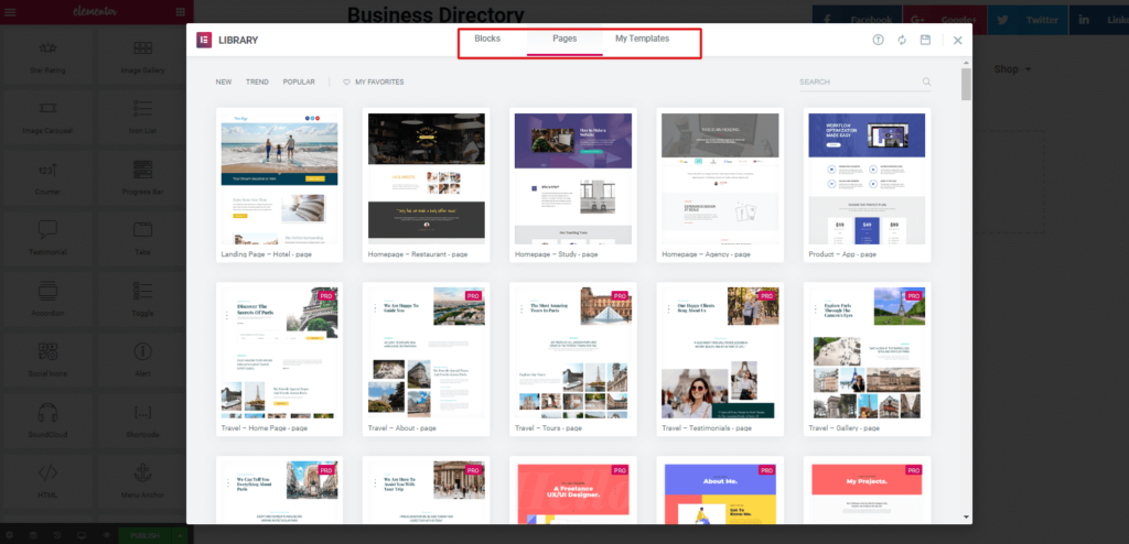 How To Create a Website with Elementor & Give It a Professional Look with Ease 4 Elementor Template Library