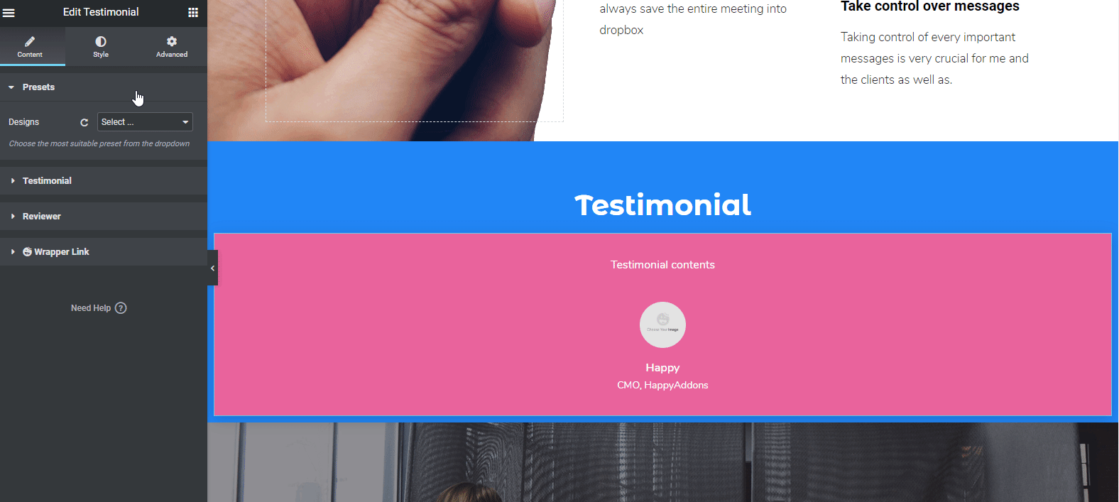 How To Create a Website with Elementor & Give It a Professional Look with Ease 10 How to use Preset
