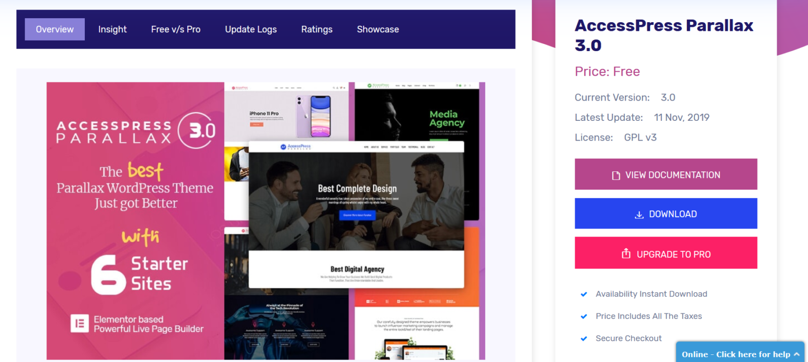 5+ Best Elementor WordPress Themes 1 Parallax Effect Elementor WordPress Theme