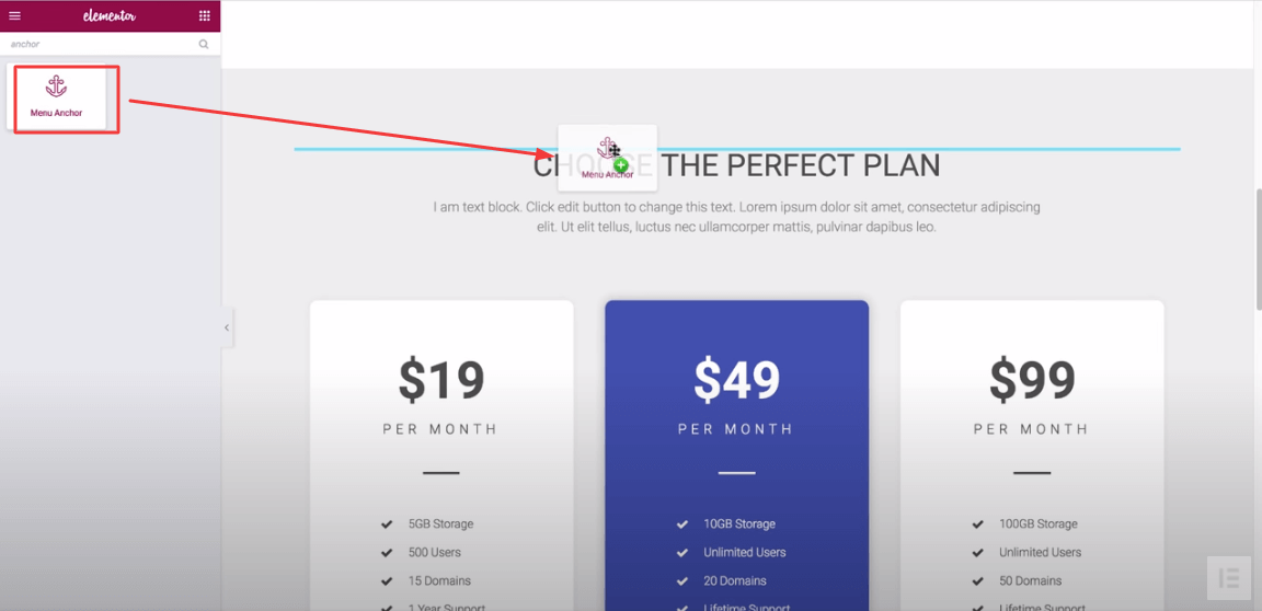 How to Add Anchor Links in Elementor (Step by Step Guide) 4 Add Menu Anchor Widget