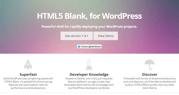 10 Best WordPress Starter Themes (How to Choose The Right One?) 9 html5-blank-wordpress-starter-theme