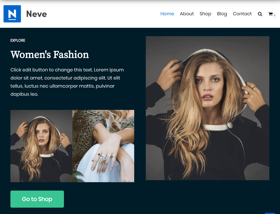 Top Free and Premium Elementor Templates You Should Have A Look 8 Neve - Beauty and Blogging Elementor Template