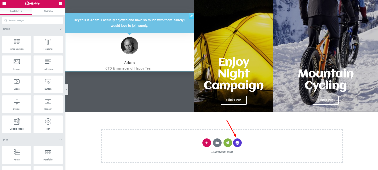 How To Create a Travel Website with WordPress and Elementor In Under an Hour 35 Add a footer