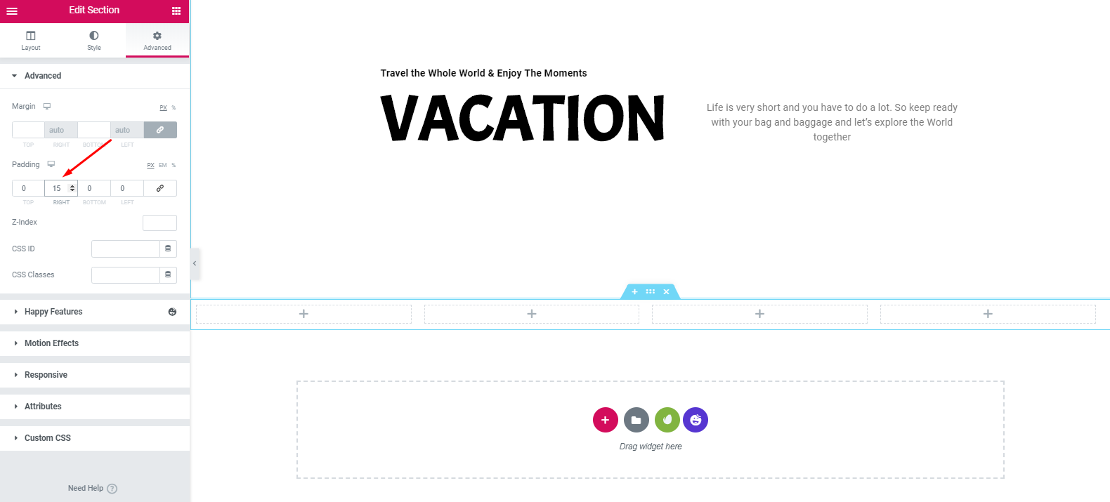 How To Create a Travel Website with WordPress and Elementor In Under an Hour 26 Advance feature of Elementor