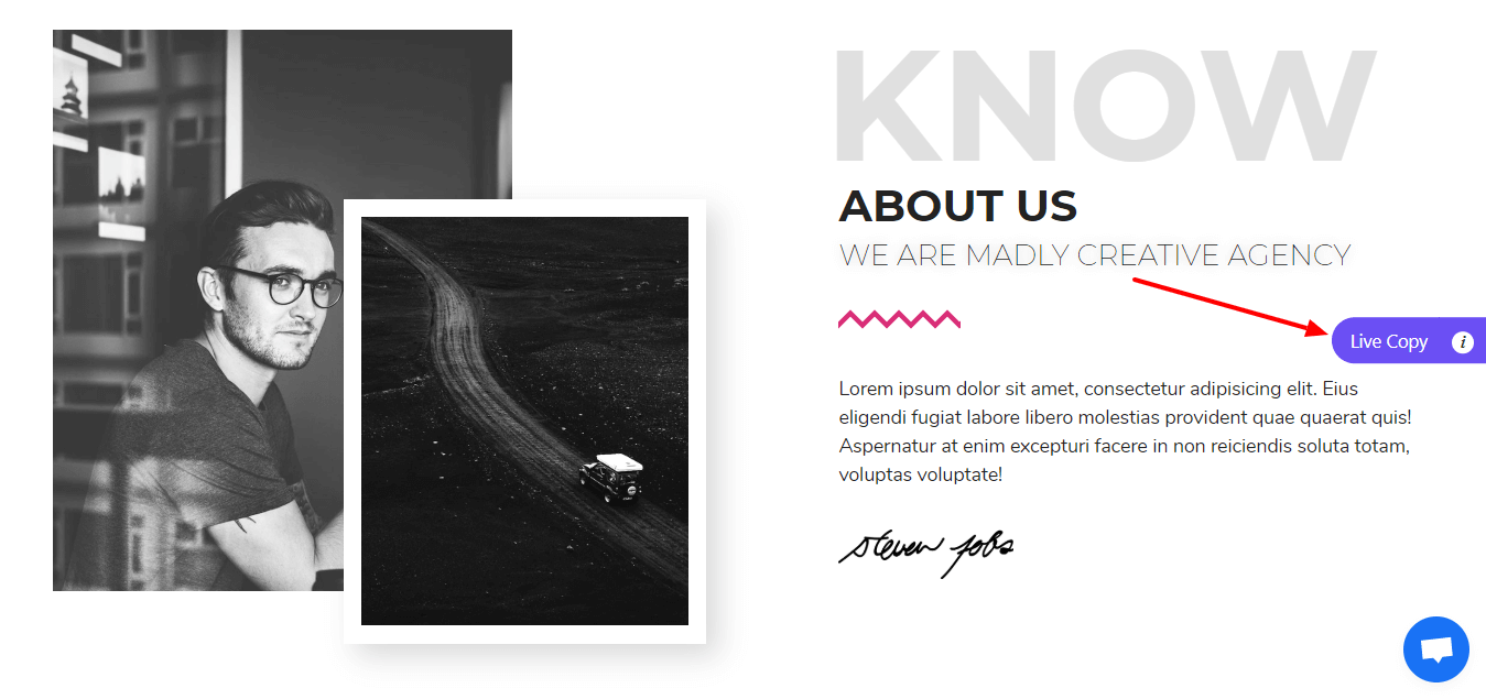 Most Useful Website Designing Templates: Shape Your Ideas within Minutes 7 About us block