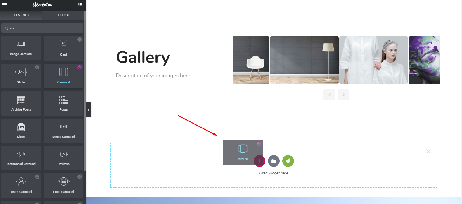 How to Create a Portfolio Website in WordPress with Elementor 17 How to add image carousel