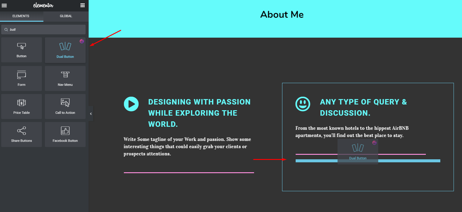 How to Create a Portfolio Website in WordPress with Elementor 11 How to add button to Elementor template library