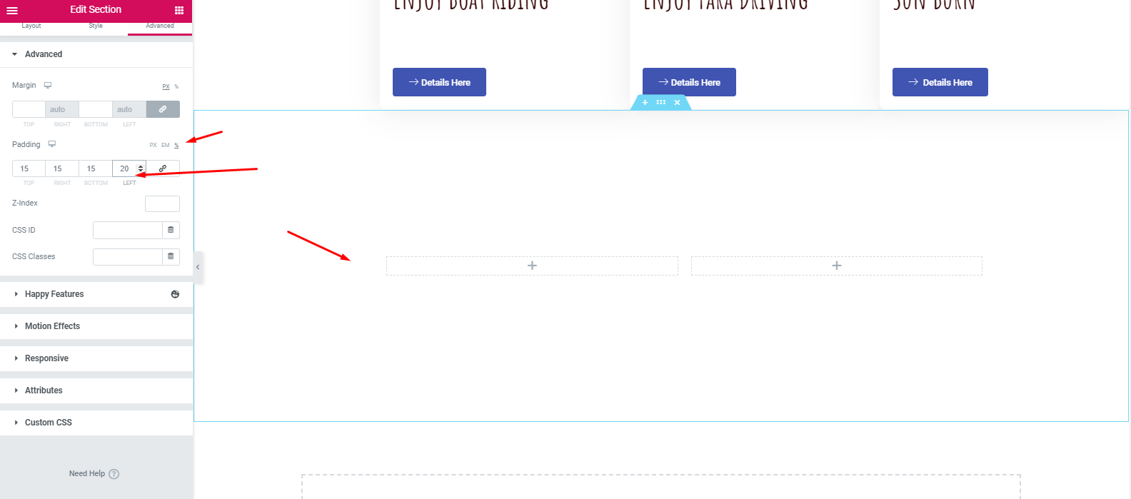 How To Create a Travel Website with WordPress and Elementor In Under an Hour 23 How to add a section in Elementor