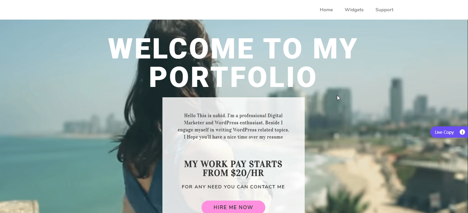 How to Create a Portfolio Website in WordPress with Elementor 26 Final Preview of Your Personal Portfolio Website in WordPress