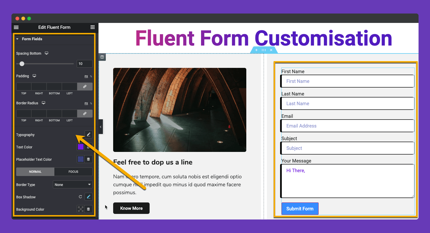 Fluent Form Widget 4 HappyAddons Fluent Form 4