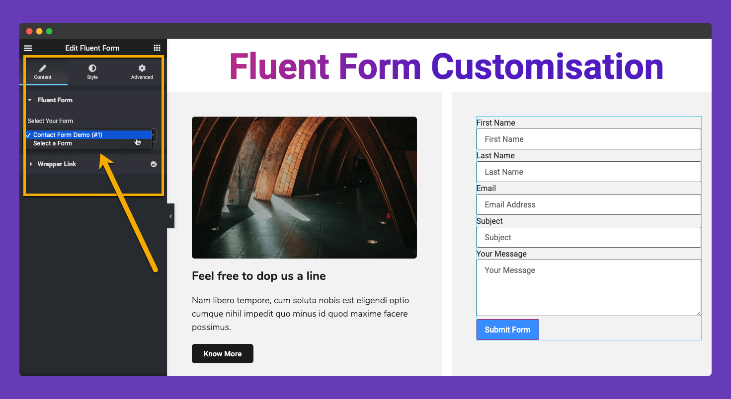 Fluent Form Widget 2 HappyAddons Fluent form 2
